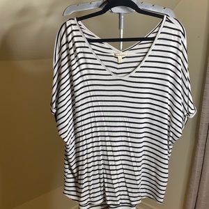 Black & White Striped Top